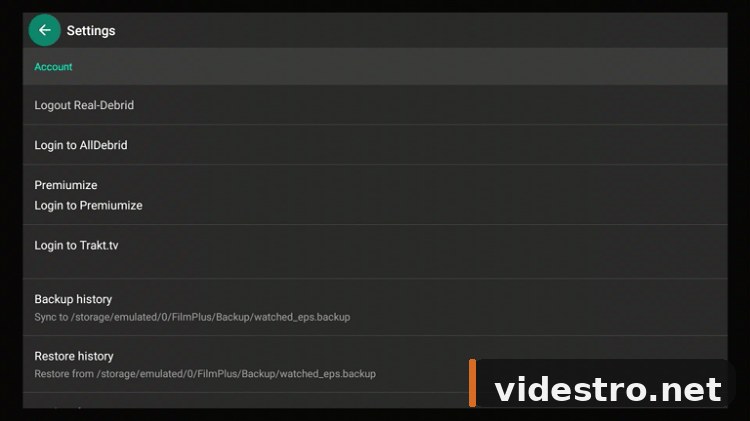 Real-Debrid linked to FilmPlus
