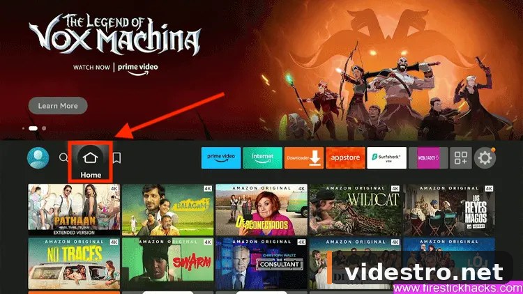 FireStick Home Screen