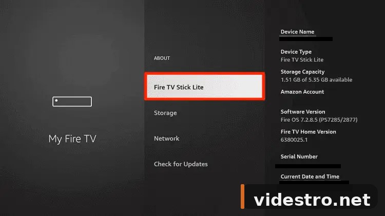 Click Fire TV Stick 7 times