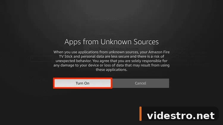 Turn on unknown sources