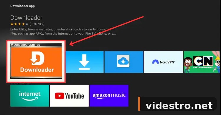 Downloader app in Amazon Store