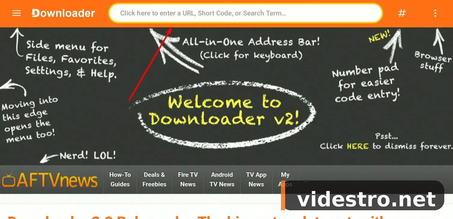 Downloader home interface