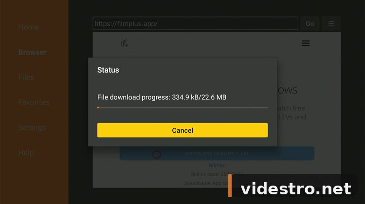 FilmPlus APK downloading