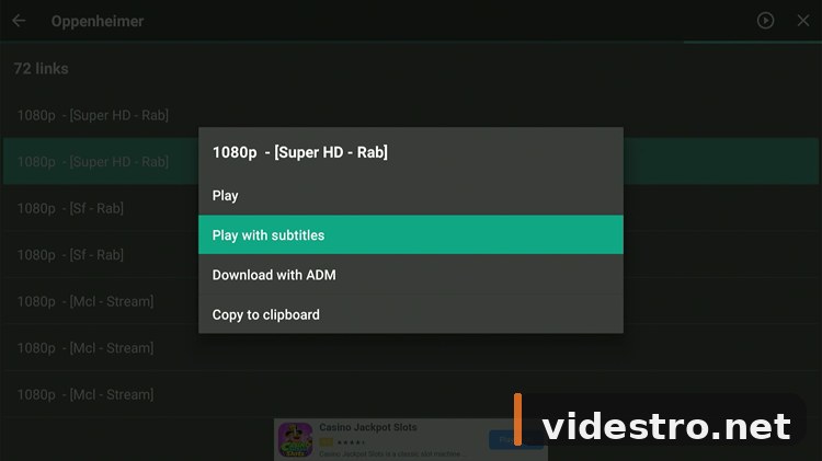 FilmPlus subtitle step 1