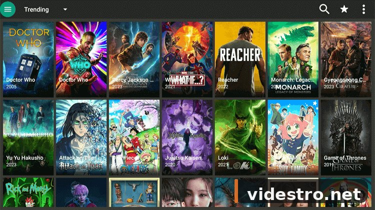 FilmPlus home screen